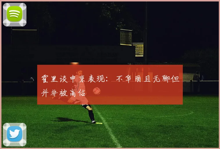 霍里谈申京表现：不华丽且无聊但并非被高估